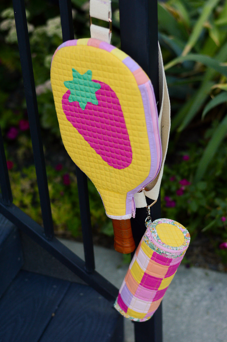 Simple Strawberry Pickleball Case Appliqué Add-On