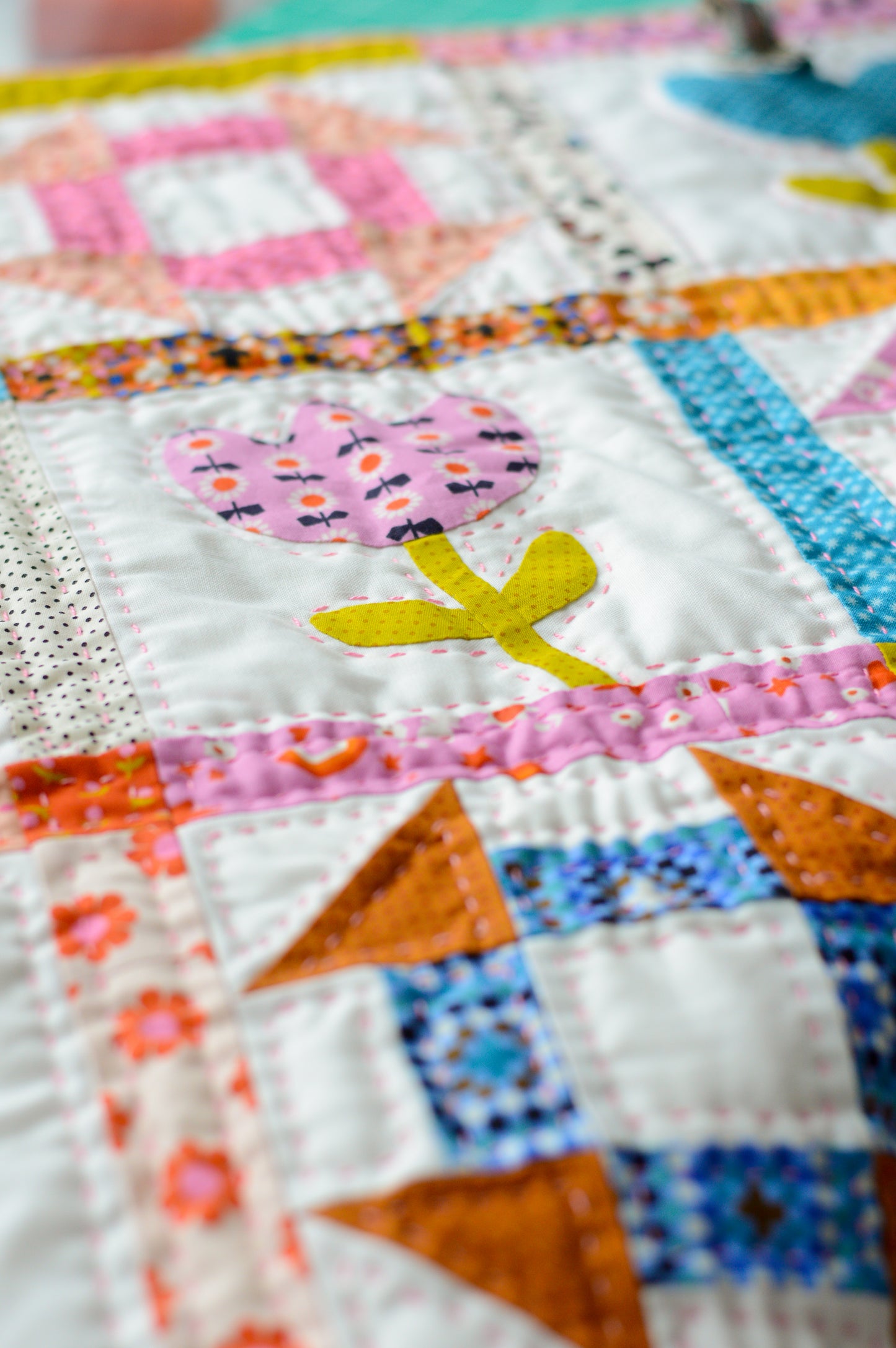 Petal Dash Mini Quilt Pattern | PDF Version