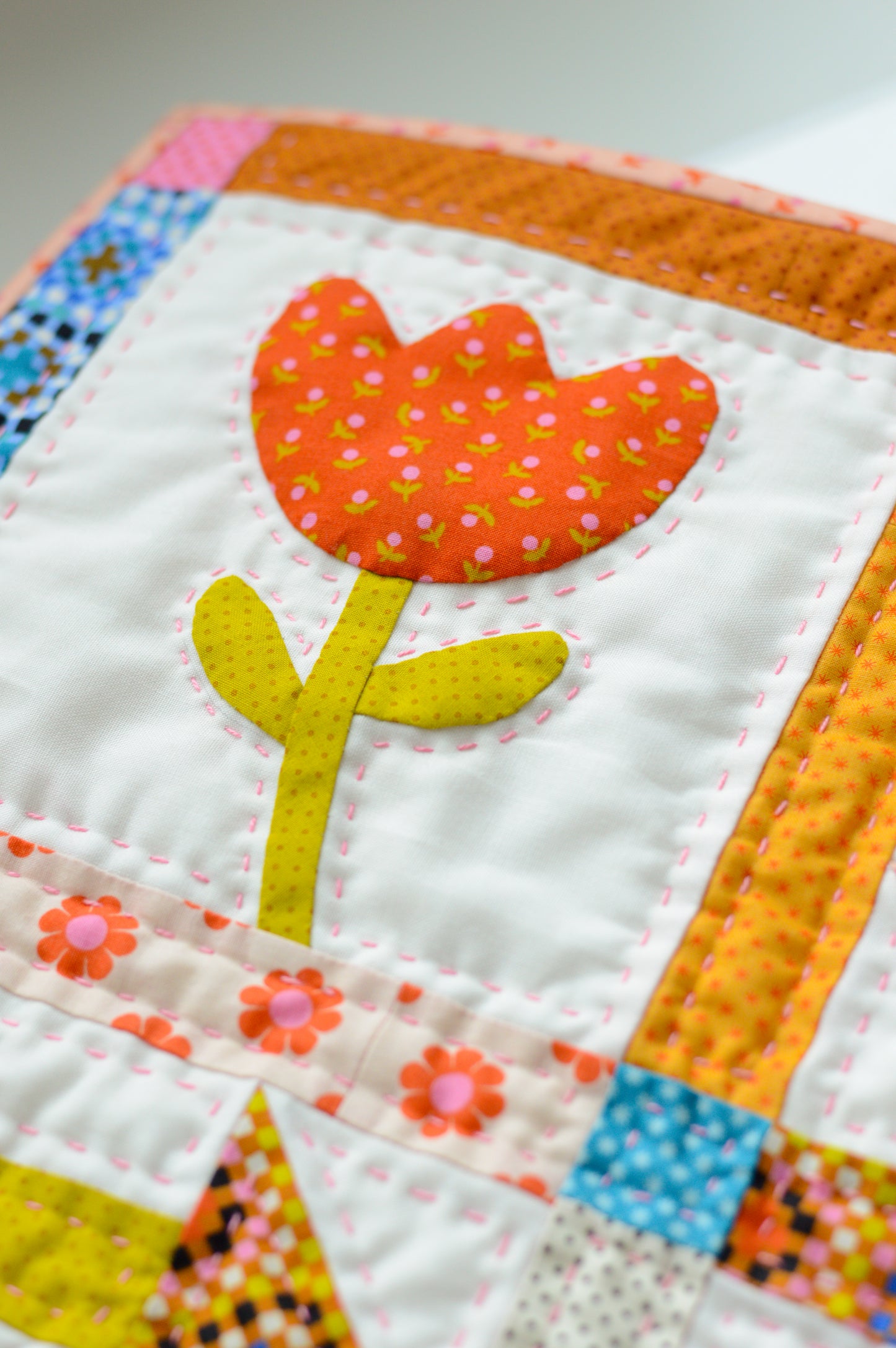 Petal Dash Mini Quilt Pattern | Printed Booklet Version