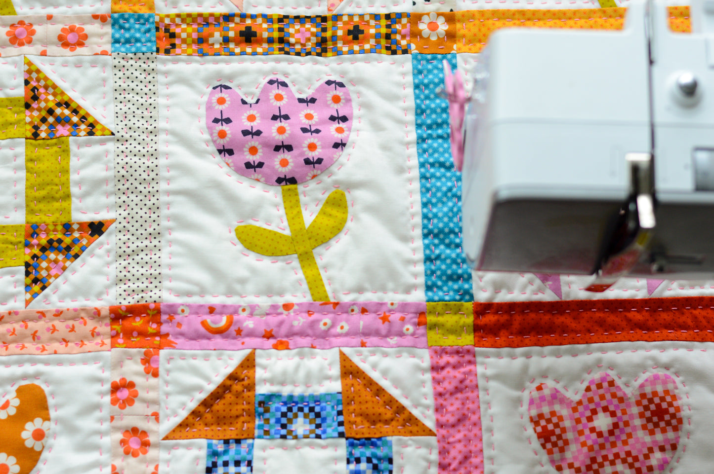 Petal Dash Mini Quilt Pattern | PDF Version