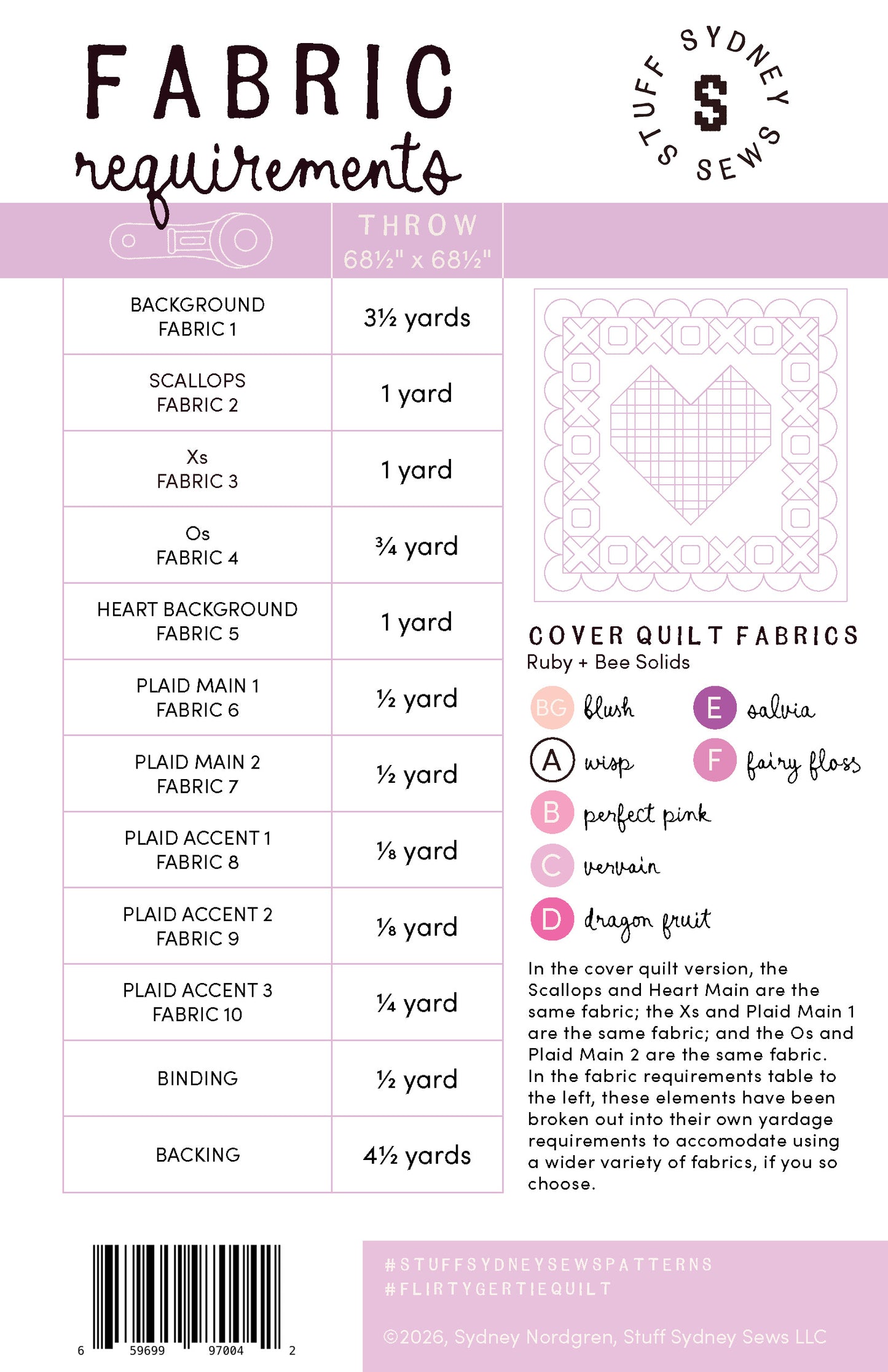 Flirty Gertie Quilt Pattern | Printed Booklet