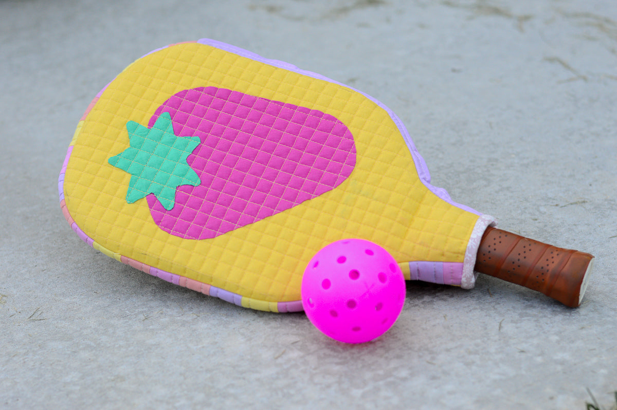 Simple Strawberry Pickleball Case Appliqué Add-On
