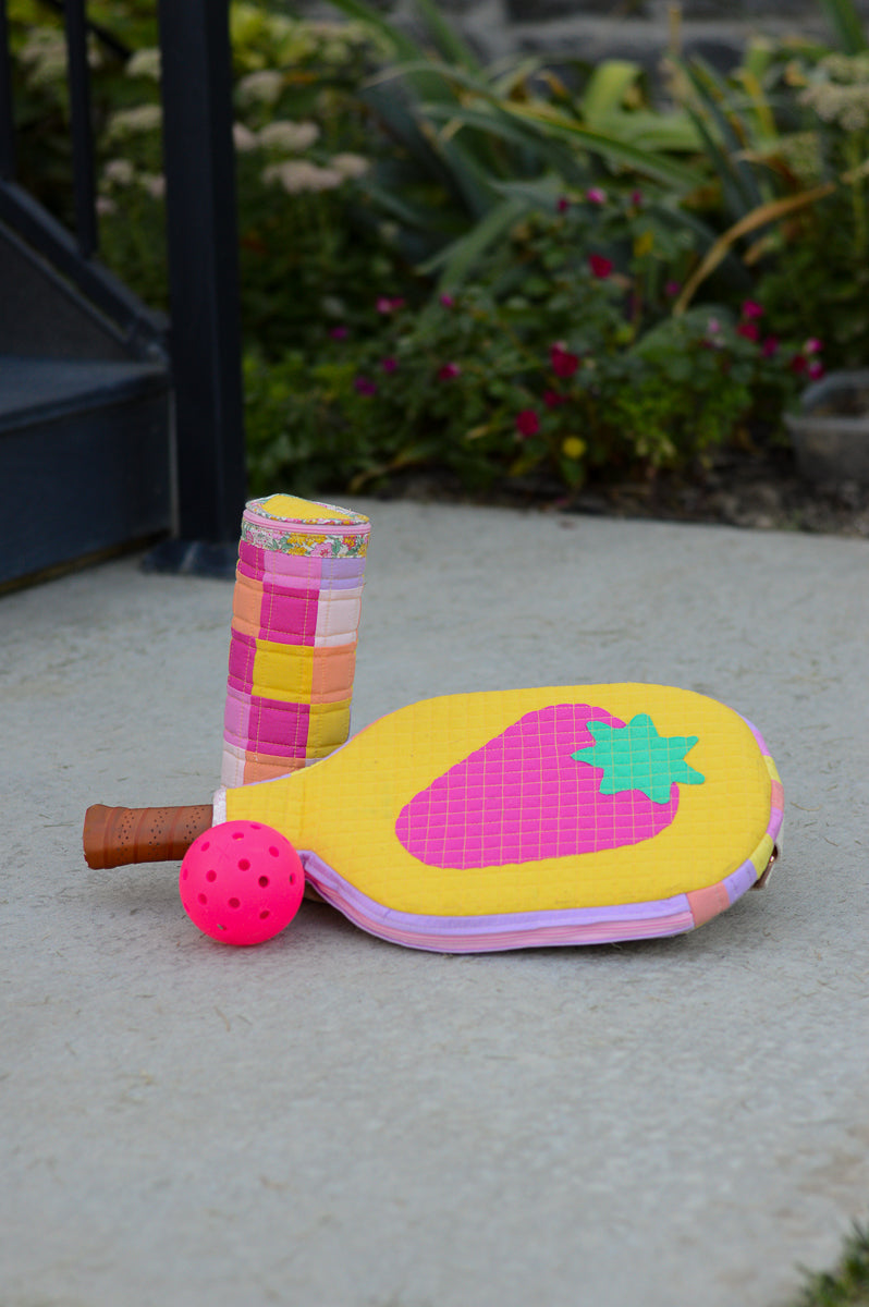 Simple Strawberry Pickleball Case Appliqué Add-On