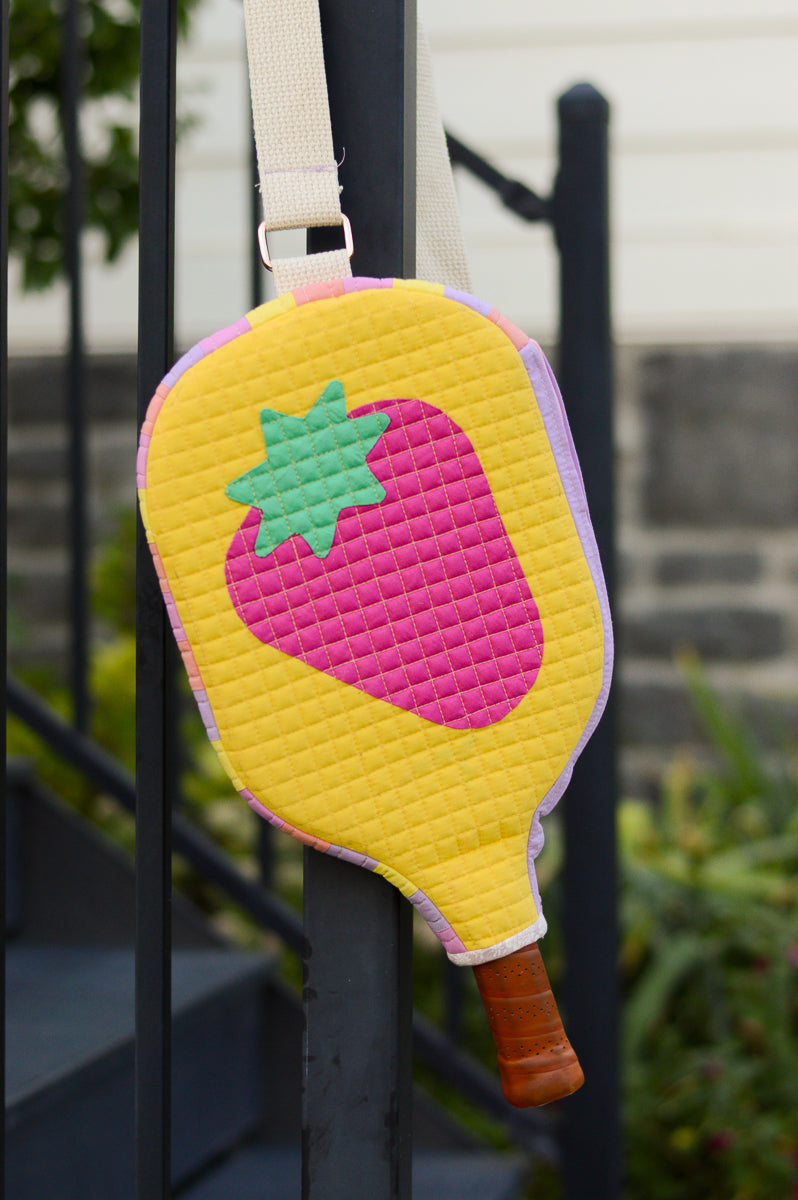 Simple Strawberry Pickleball Case Appliqué Add-On
