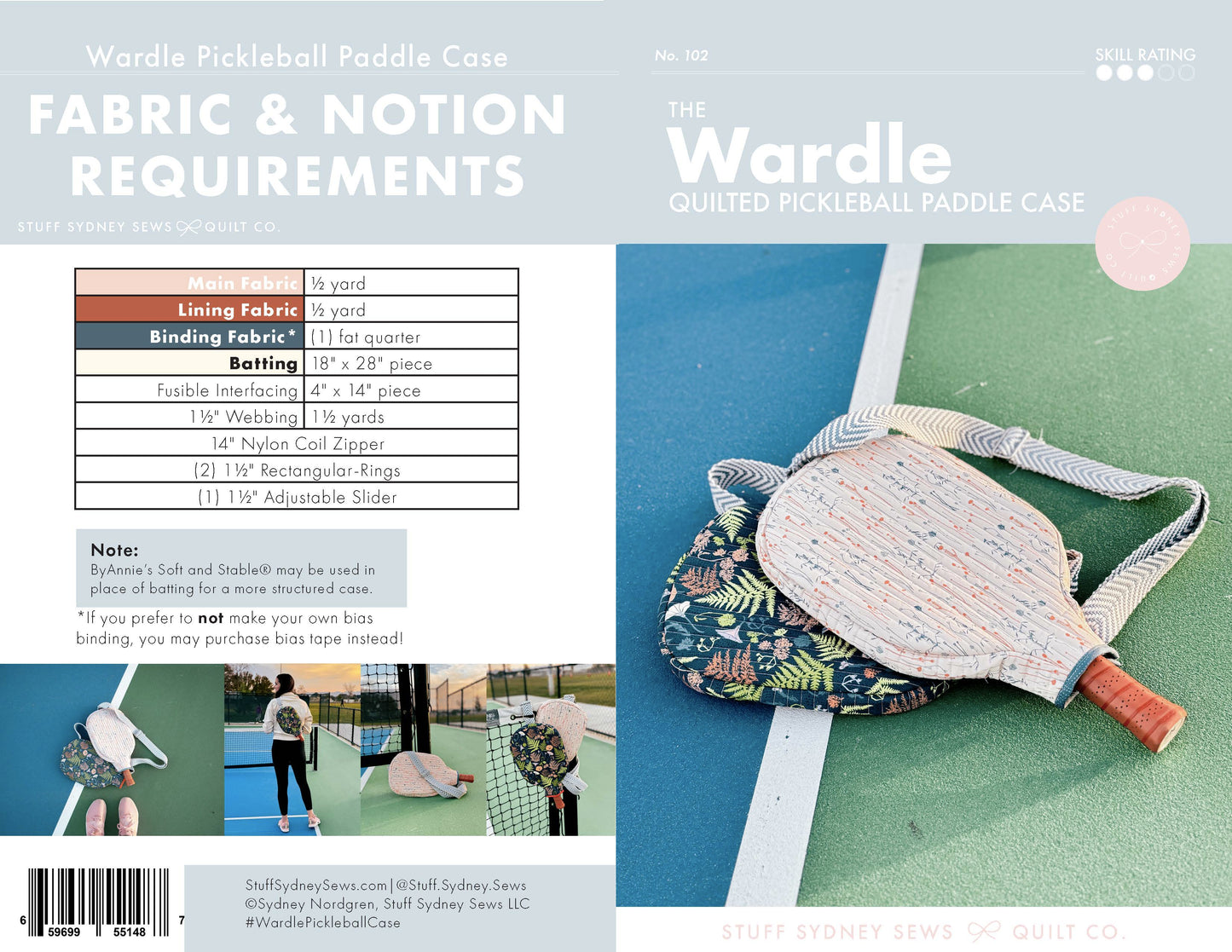 PDF Wardle Pickleball Paddle Case