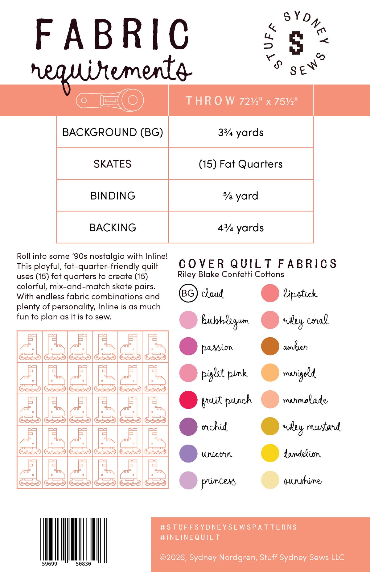 WHOLESALE | Inline Quilt Pattern